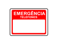 Placas de Segurança Emergência